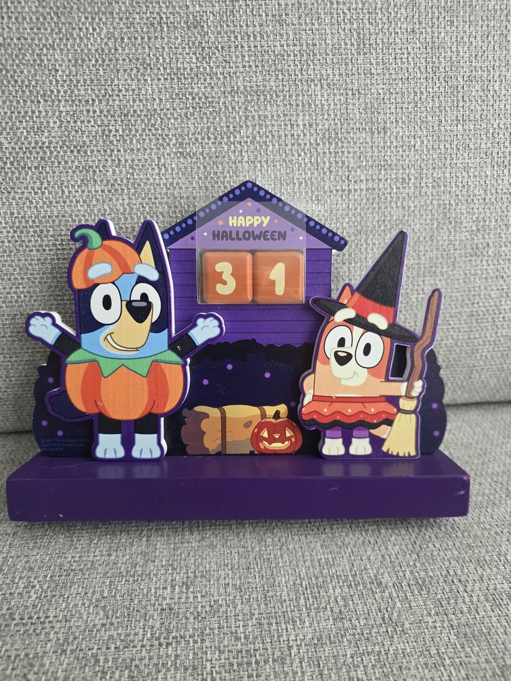 Halloween Countdown Desk Toy - Purple Pumpkin Characters